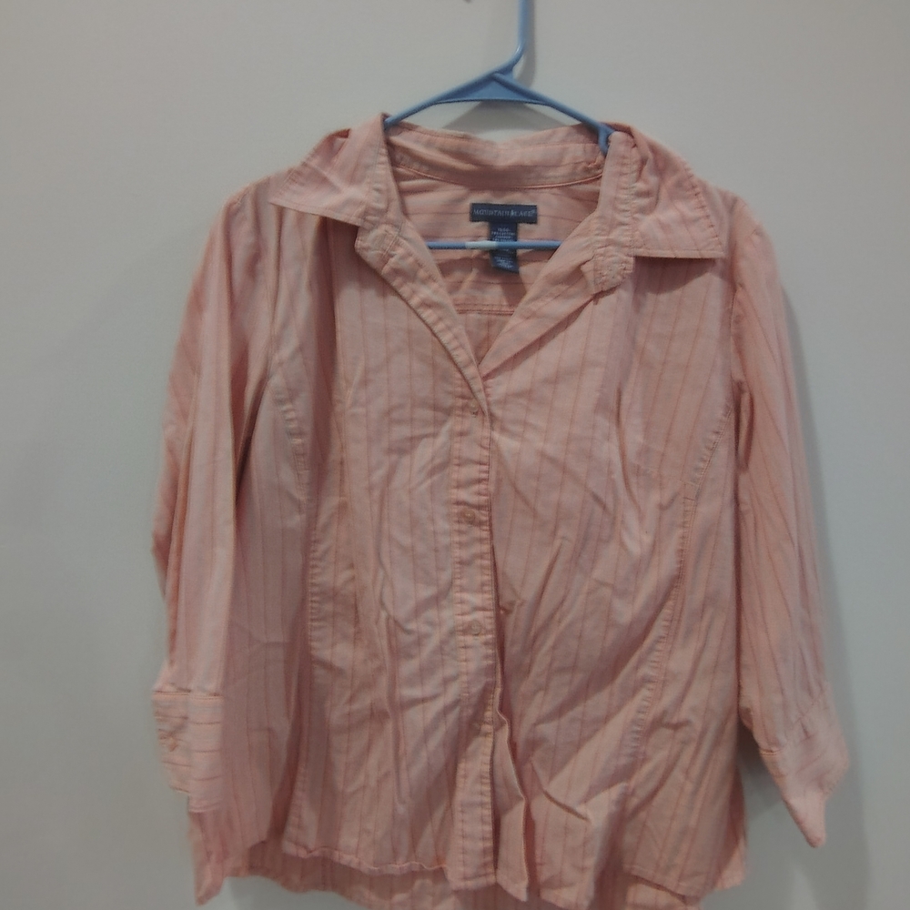 Mountain Lake Light Pink Button-Down Shirt